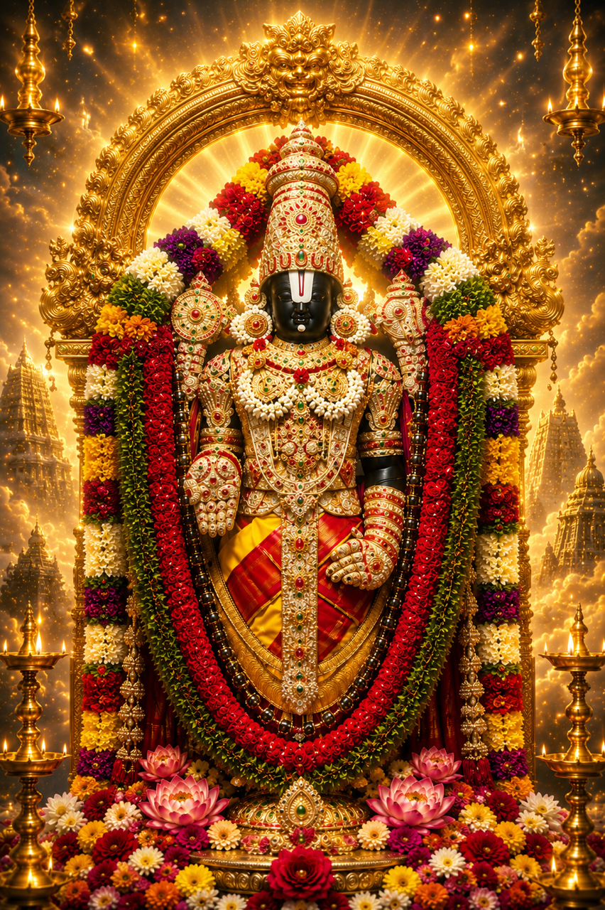 Lord Venkateswara Tirupati Balaji Wall Art