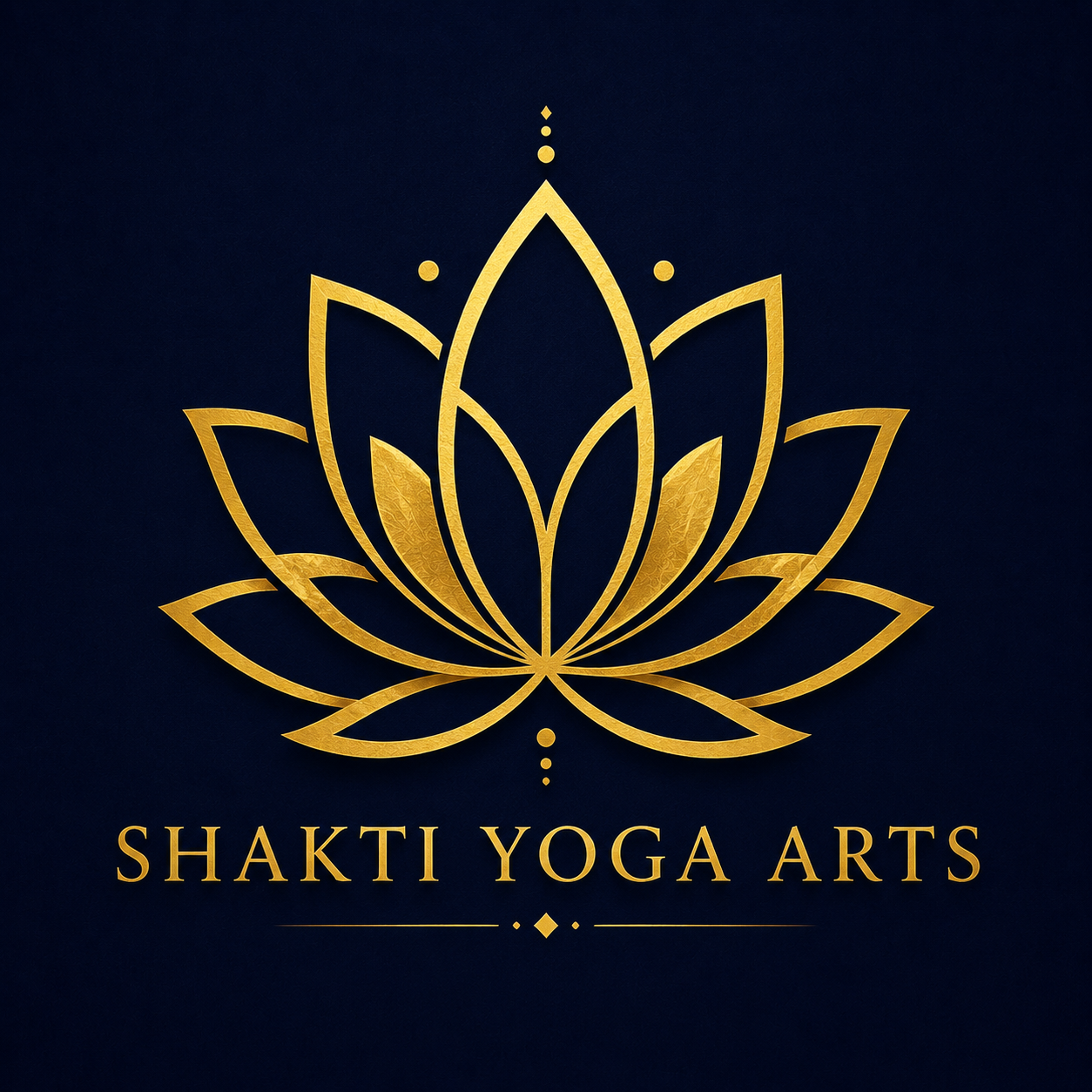 Shakti Yoga Arts golden lotus symbol