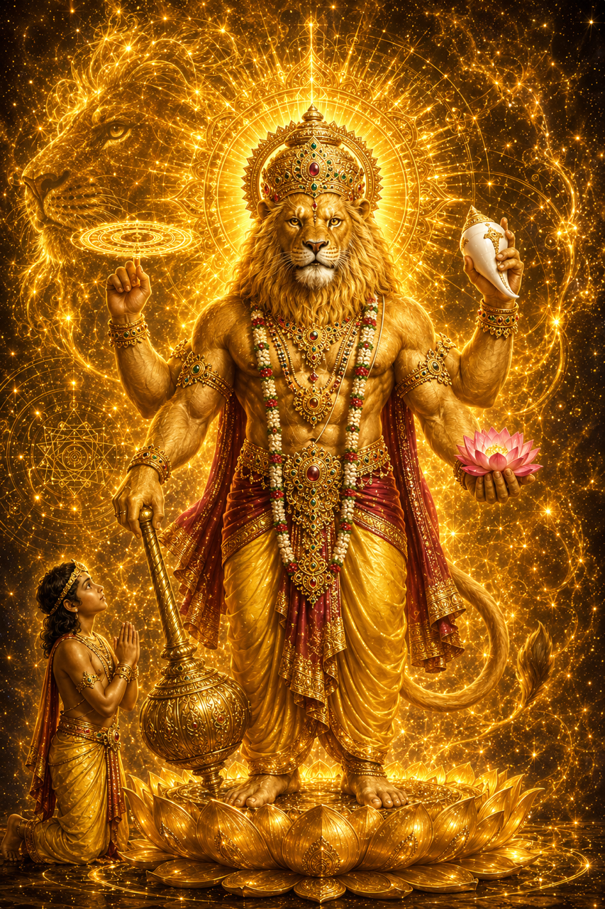 Narasimha Vishnu Avatar Wall Art