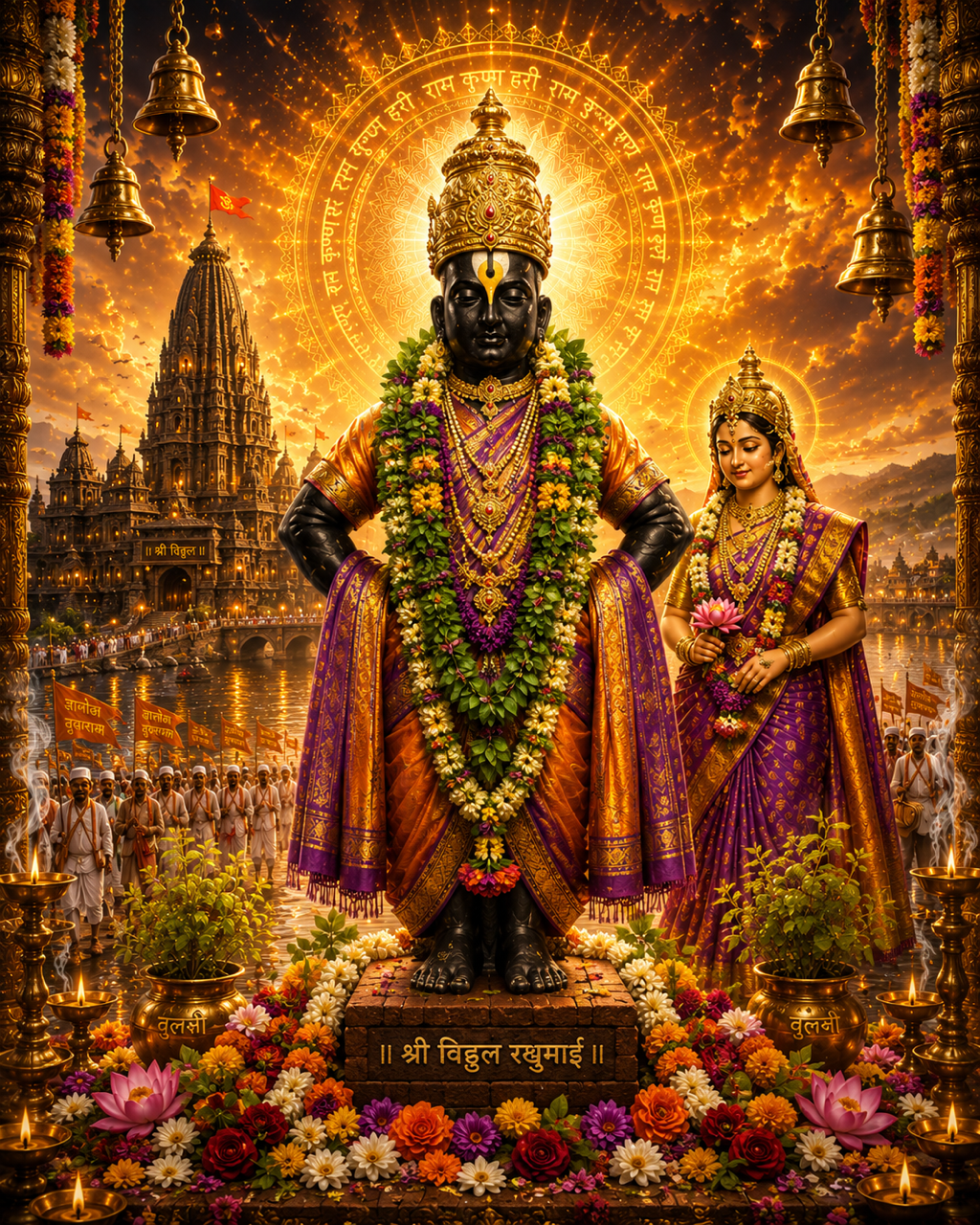 Vitthal Rukmini Wall Art