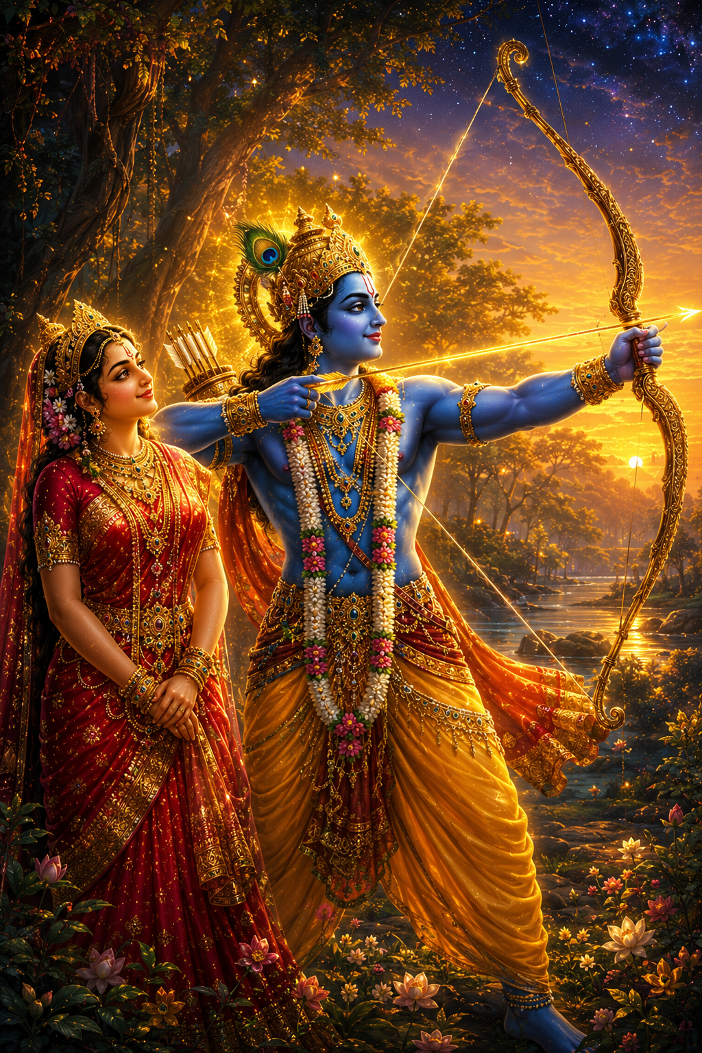 Ram Sita Wall Art