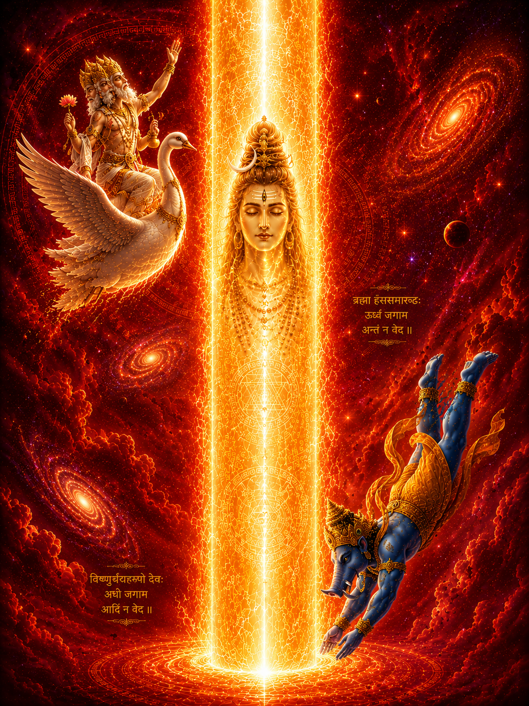 Lingodbhava Shiva Wall Art
