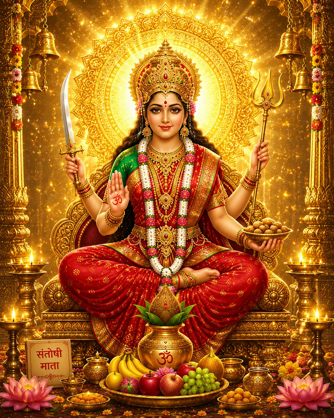 Santoshi Ma Wall Art