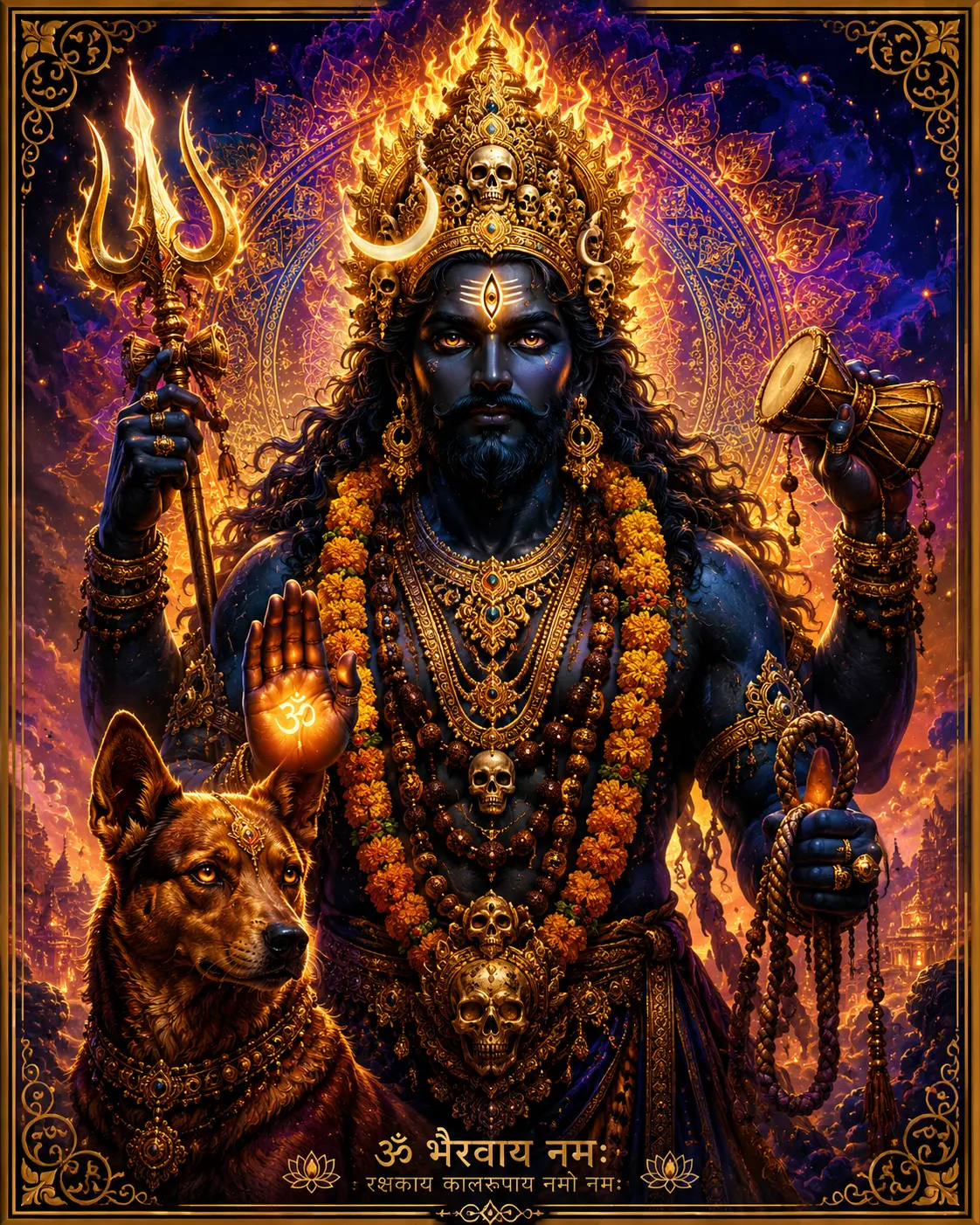 Lord Bhairava Wall Art