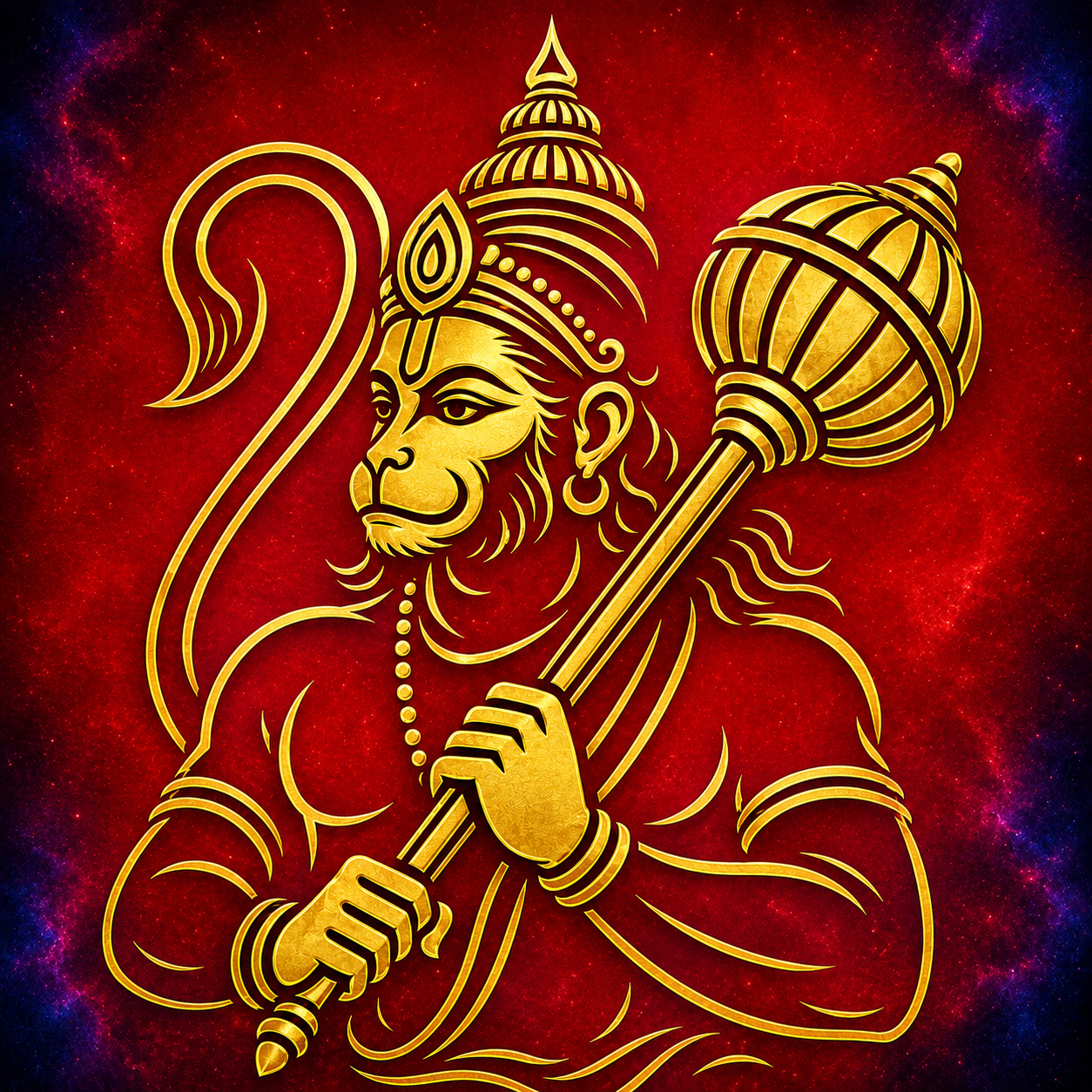 Hanuman Minimalist Wall Art