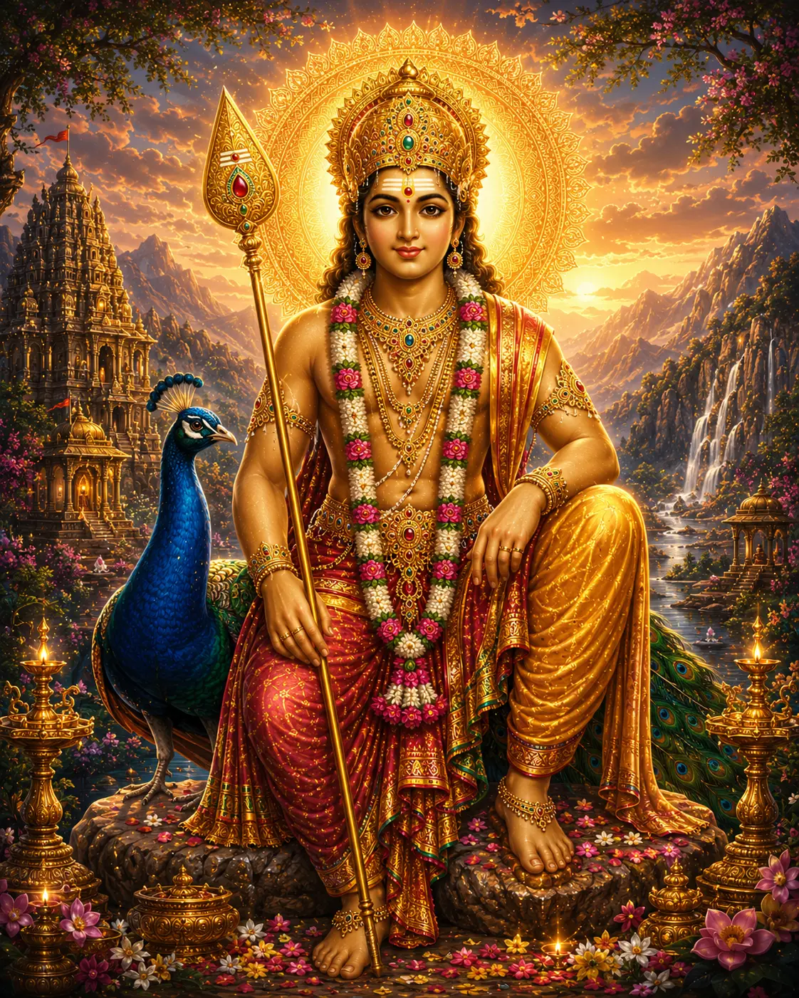 Lord Kartikeya Murugan Wall Art