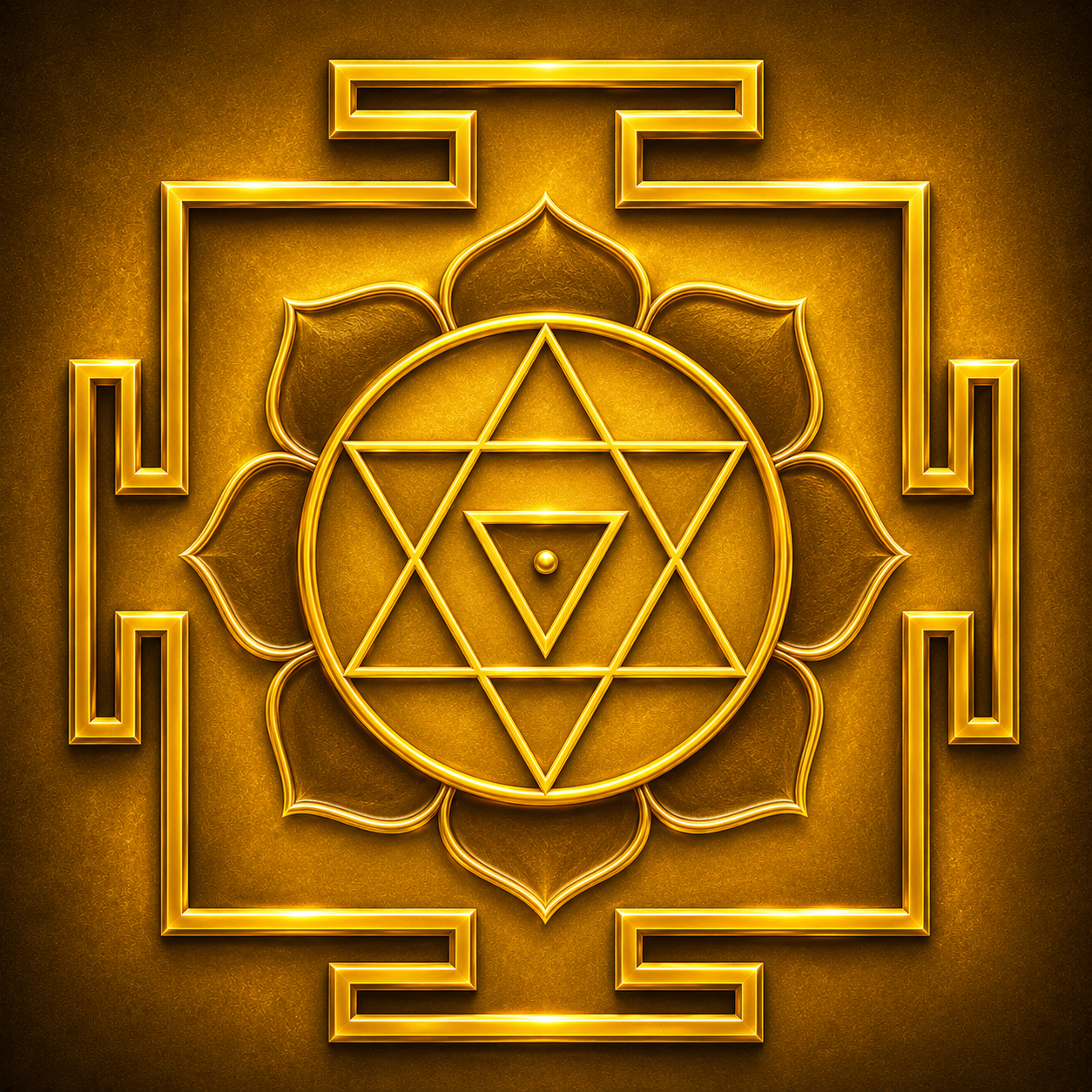 Bagalamukhi Yantra Wall Art
