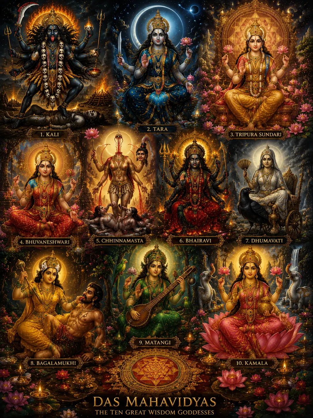 Dasha Mahavidya Wall Art