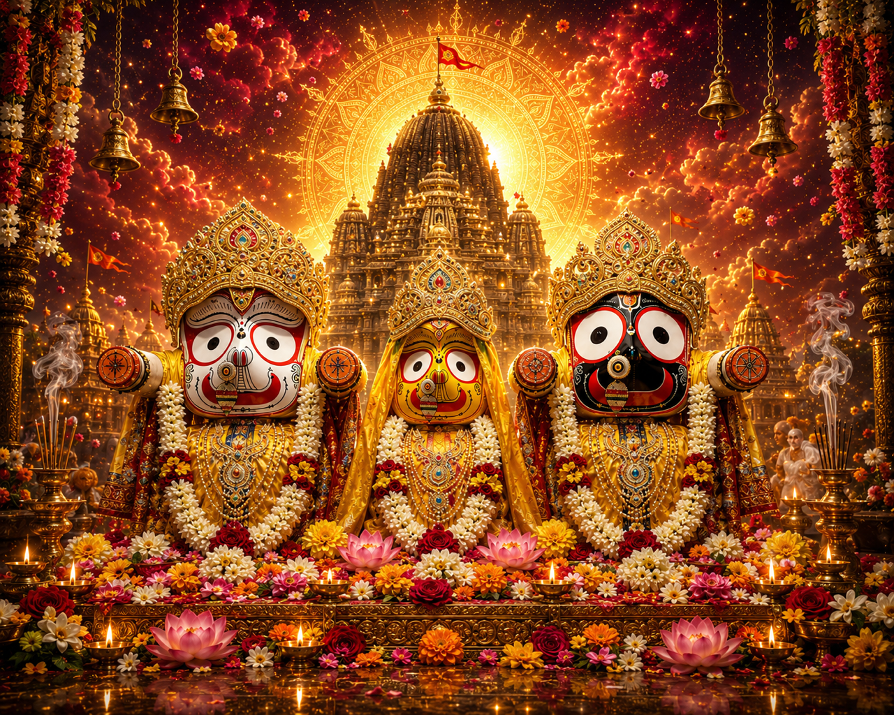 Jagannatha Balabhadra Subhadra Wall Art